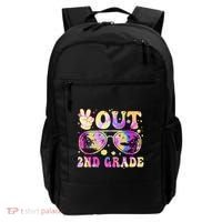 Groovy Last Day Of School Peace Out 2nd Grade Backpack thumb 0