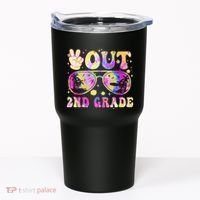 Groovy Last Day Of School Peace Out 2nd Grade Tumbler thumb 0