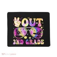 Groovy Last Day Of School Peace Out 2nd Grade Mousepad thumb 0