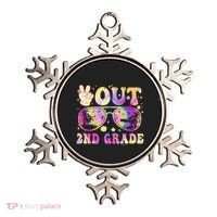 Groovy Last Day Of School Peace Out 2nd Grade Ornament thumb 0