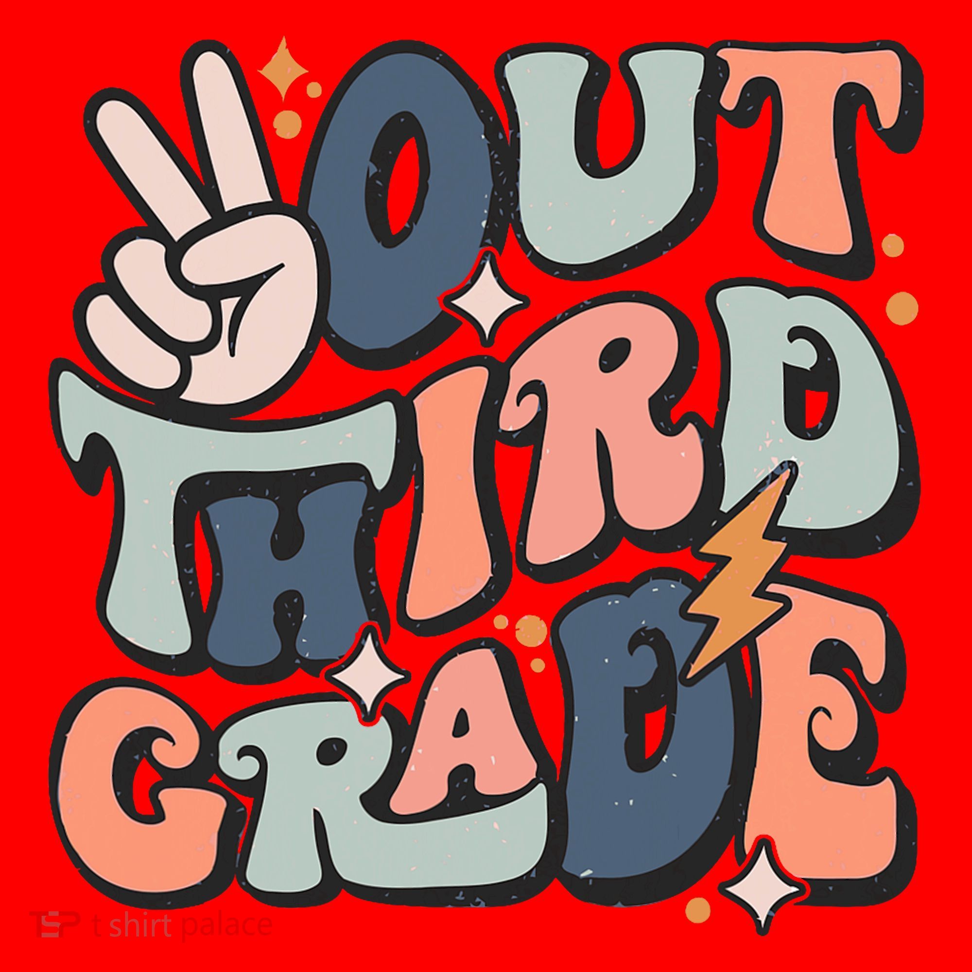 Groovy Last Day Of School 3rd Grade Peace Out Third Grade Santa Hat