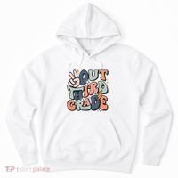 Groovy Last Day Of School 3rd Grade Peace Out Third Grade Hoodie thumb 0