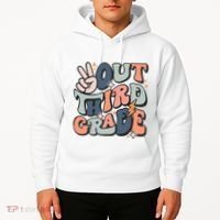 Groovy Last Day Of School 3rd Grade Peace Out Third Grade Hoodie thumb 2
