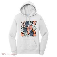 Groovy Last Day Of School 3rd Grade Peace Out Third Grade Women's Hoodie thumb 0