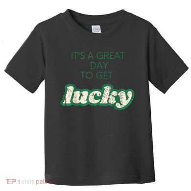 Get Lucky Design For Saint Patricks Day S S Girl Toddler T-Shirt