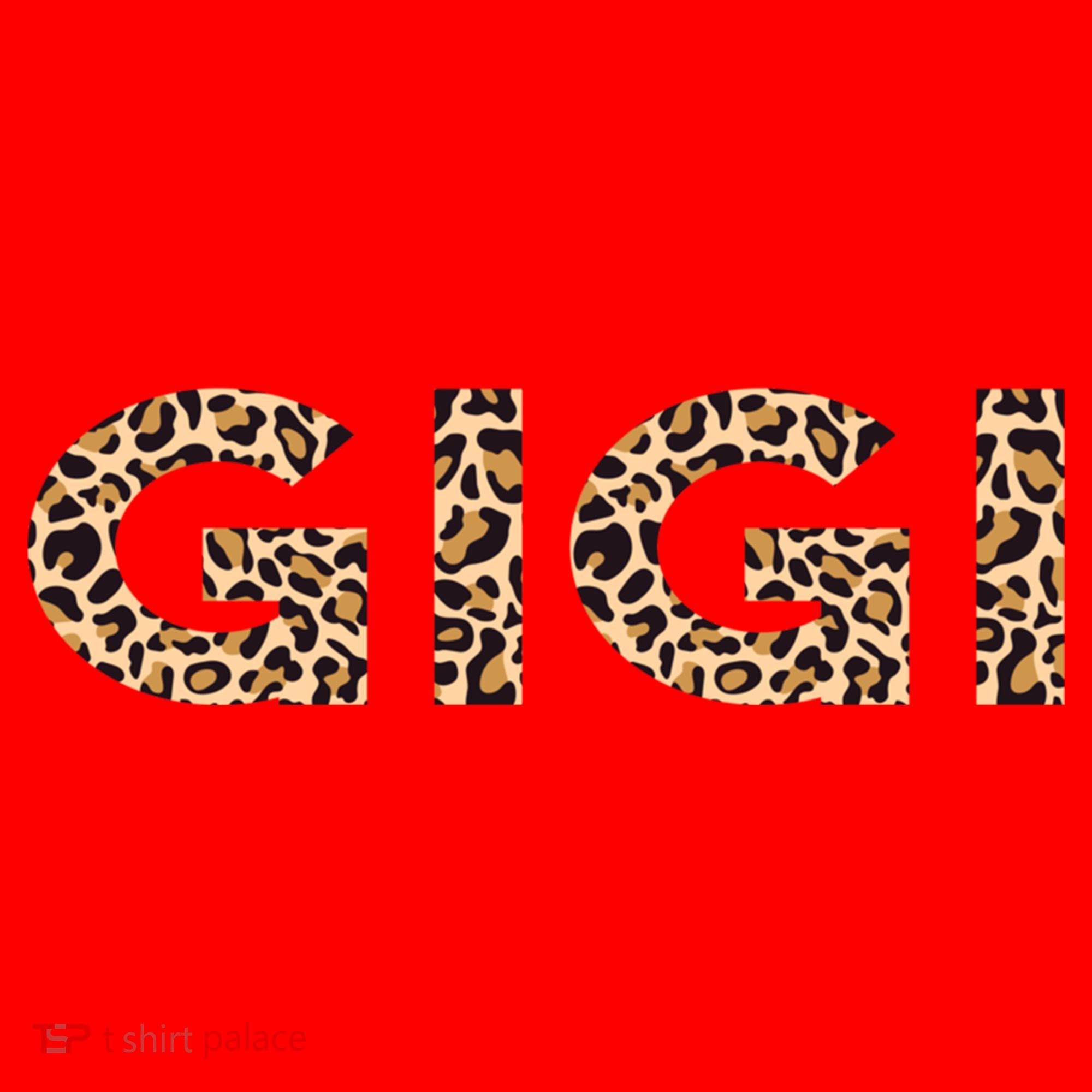 Gigi Leopard For Grandma Christmas Mothers Day Gift Santa Hat