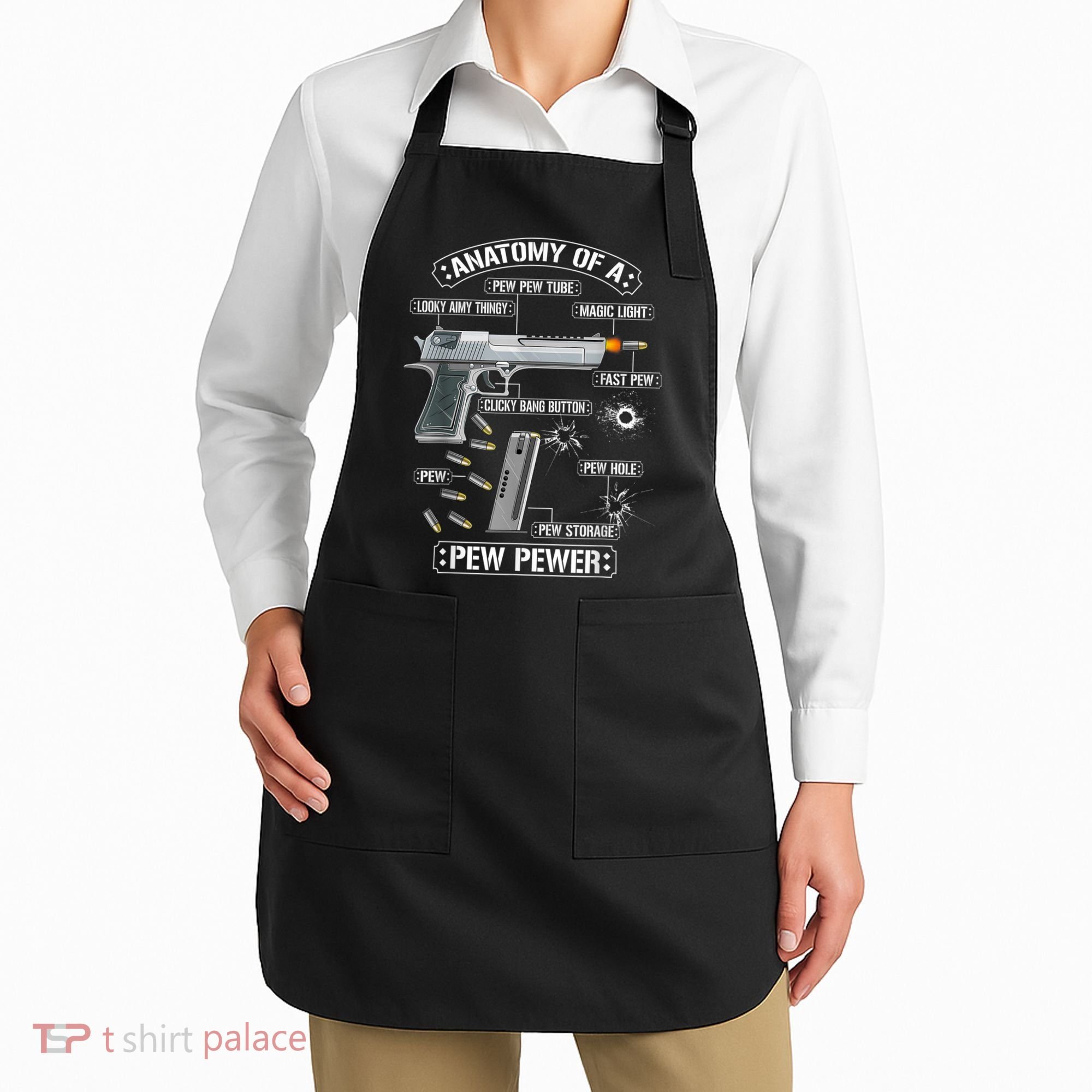 Gun Lovers Funny Amendment Meme Anatomy Of A Pew Pewer Apron