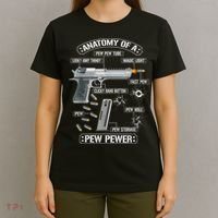 Gun Lovers Funny Amendment Meme Anatomy Of A Pew Pewer T-Shirt thumb 4