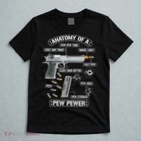 Gun Lovers Funny Amendment Meme Anatomy Of A Pew Pewer T-Shirt thumb 5