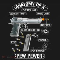 Gun Lovers Funny Amendment Meme Anatomy Of A Pew Pewer Women's Hoodie thumb 2