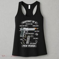 Gun Lovers Funny Amendment Meme Anatomy Of A Pew Pewer Women's Tank Top thumb 3