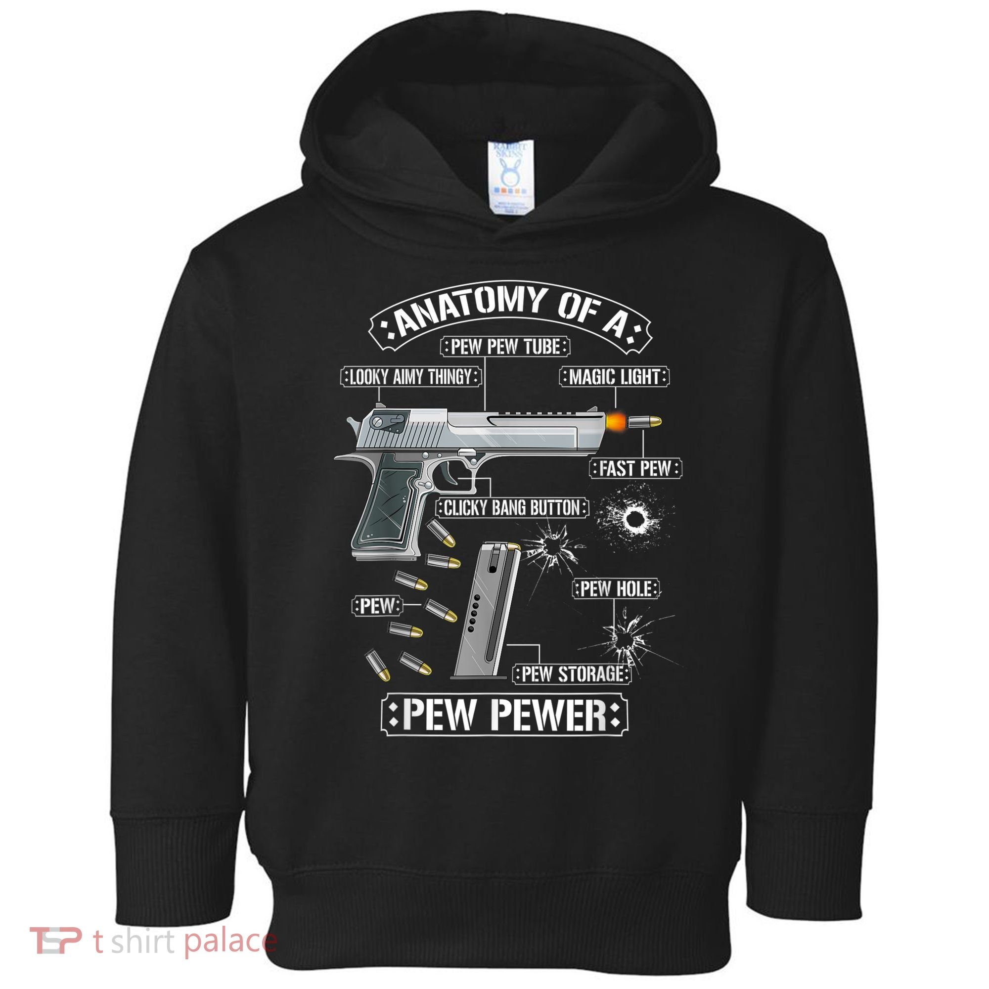 Gun Lovers Funny Amendment Meme Anatomy Of A Pew Pewer Toddler Hoodie