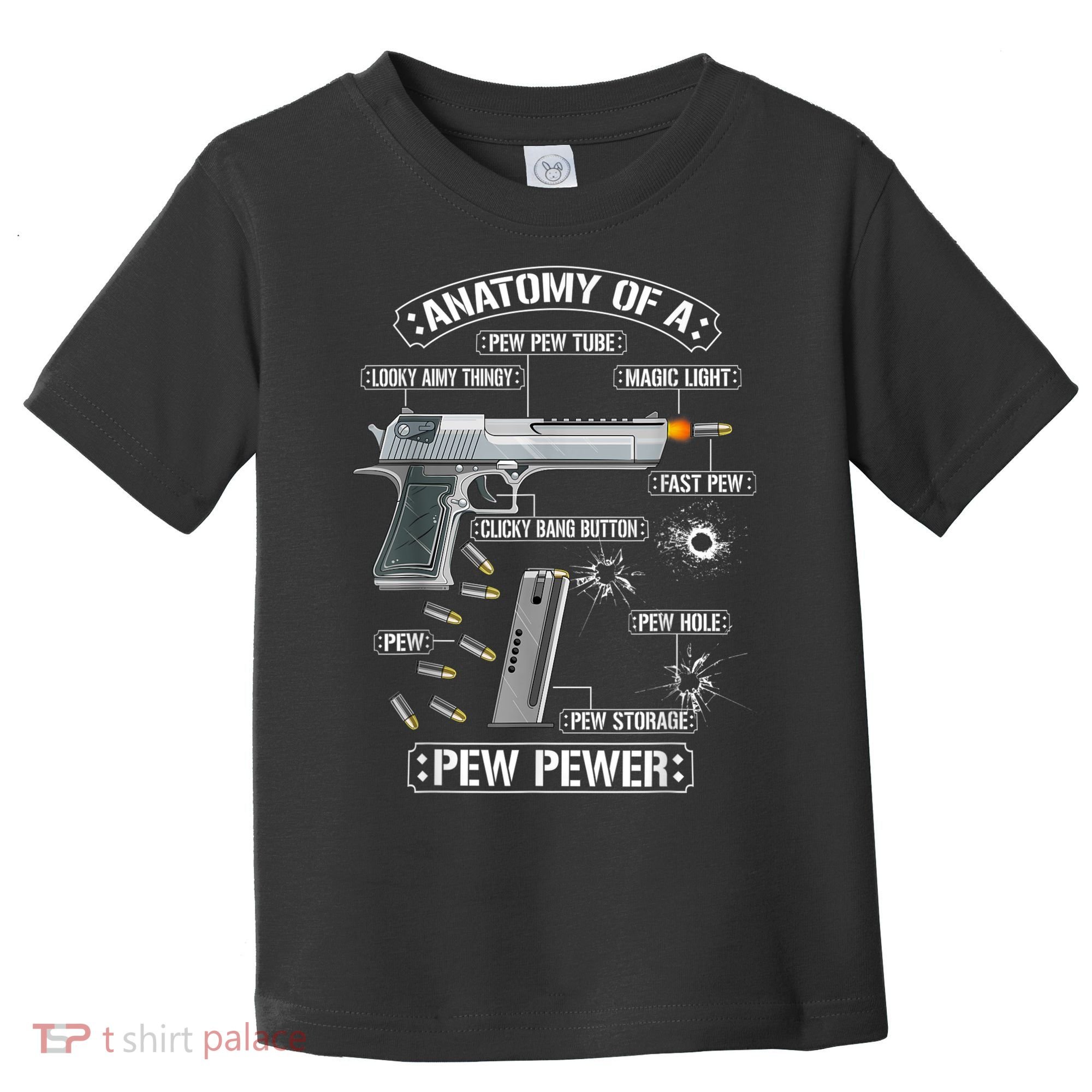 Gun Lovers Funny Amendment Meme Anatomy Of A Pew Pewer Toddler T-Shirt