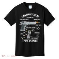 Gun Lovers Funny Amendment Meme Anatomy Of A Pew Pewer Kids T-Shirt thumb 0