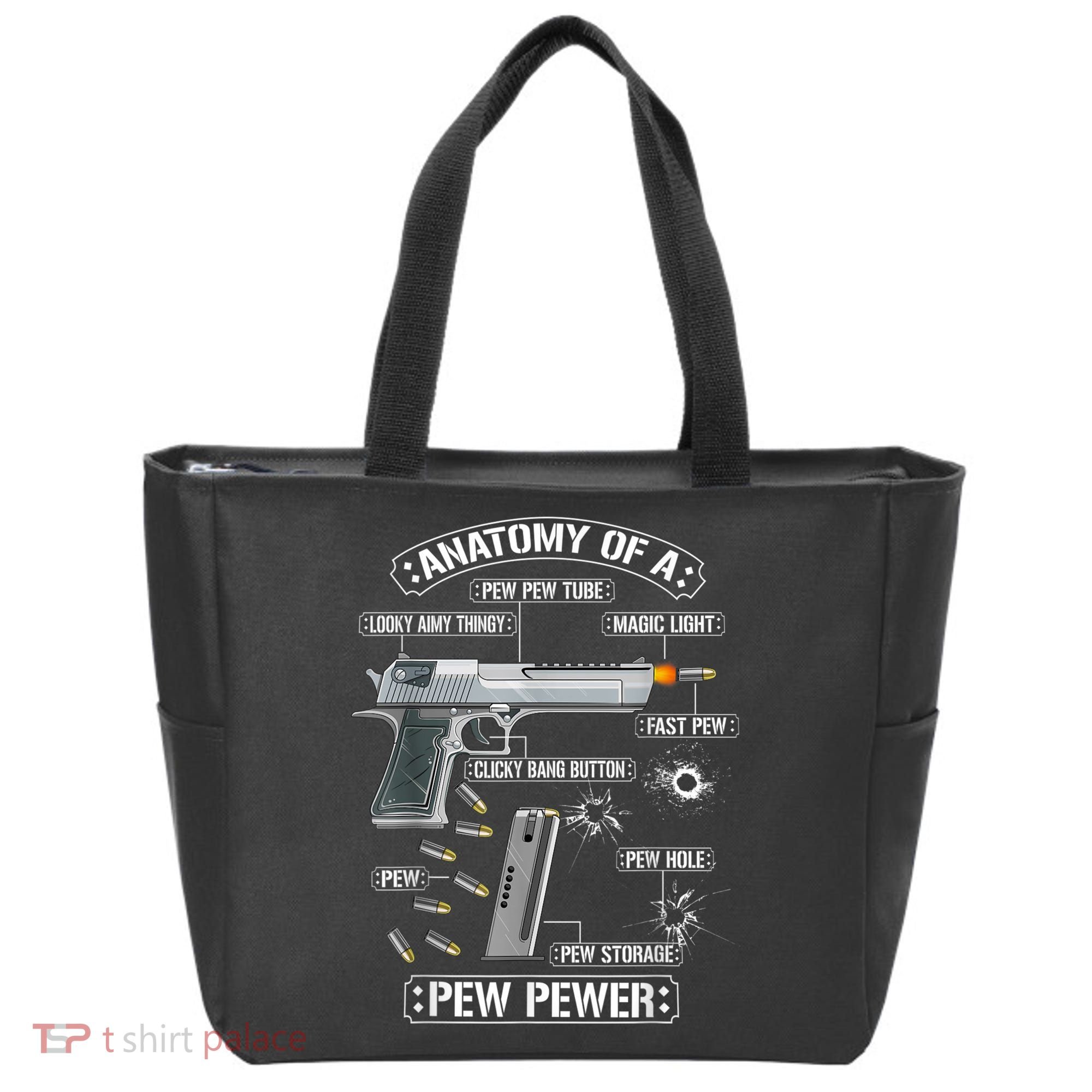 Gun Lovers Funny Amendment Meme Anatomy Of A Pew Pewer Tote Bag