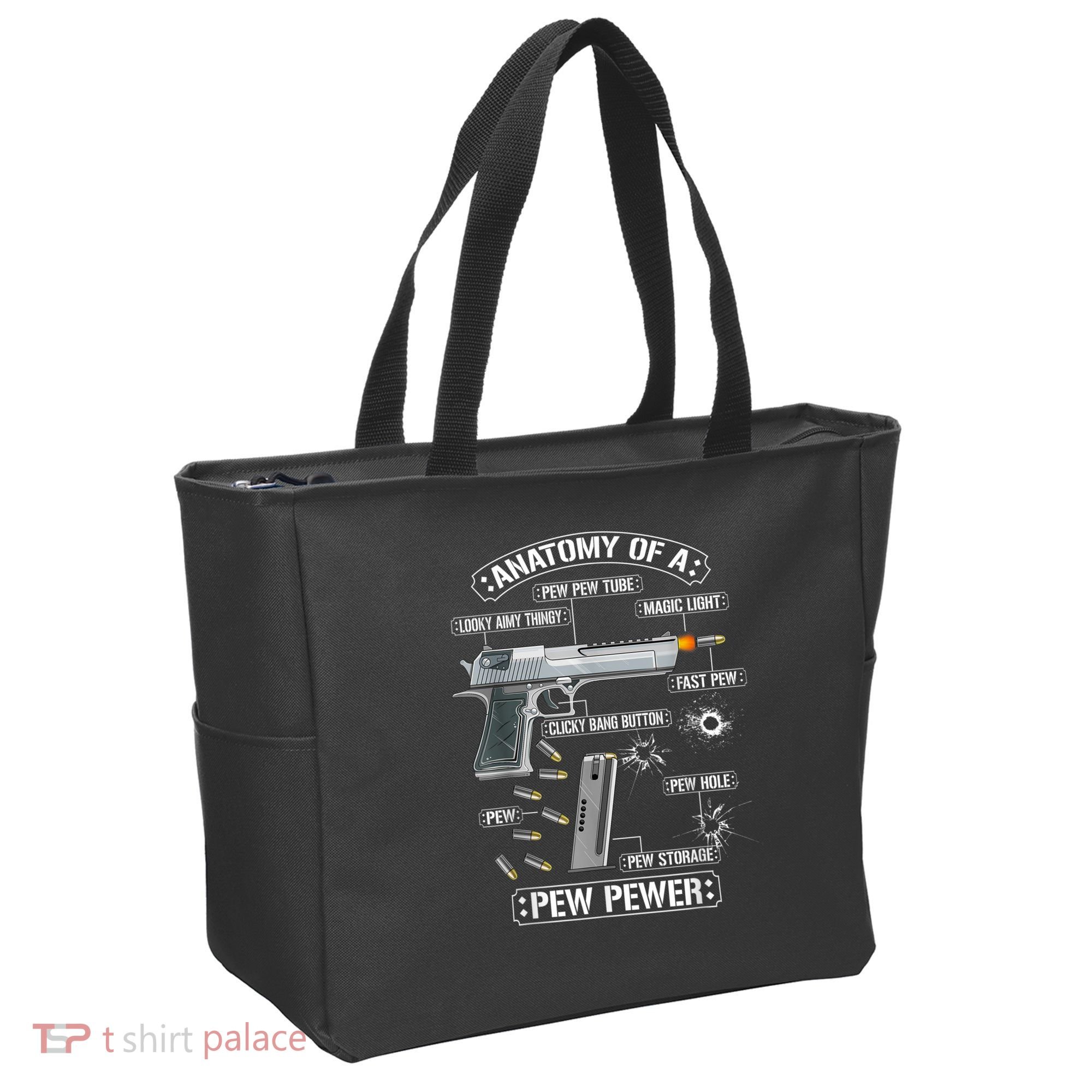 Gun Lovers Funny Amendment Meme Anatomy Of A Pew Pewer Tote Bag