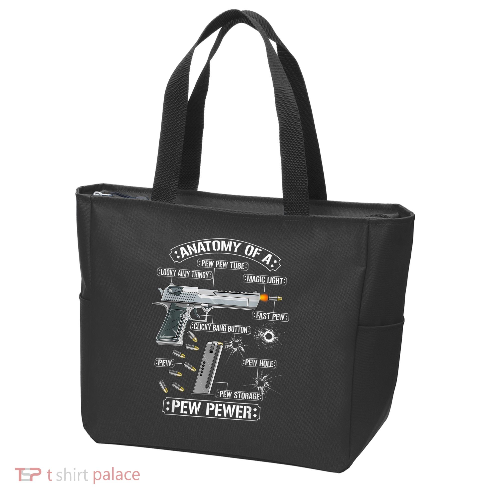 Gun Lovers Funny Amendment Meme Anatomy Of A Pew Pewer Tote Bag
