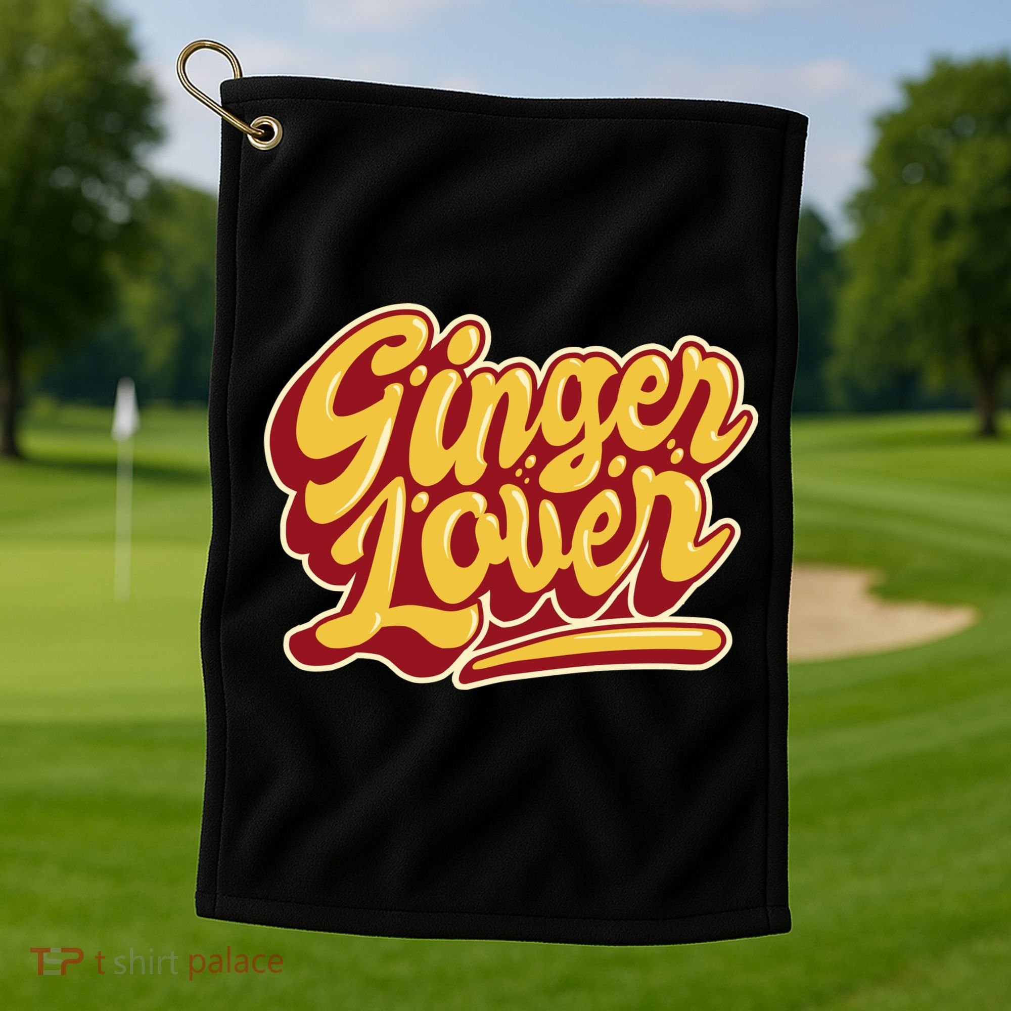 Ginger Lover Funny Redhead Retro Golf Towel