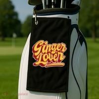 Ginger Lover Funny Redhead Retro Golf Towel thumb 2