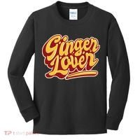 Ginger Lover Funny Redhead Retro Kids Long Sleeve Shirt thumb 0