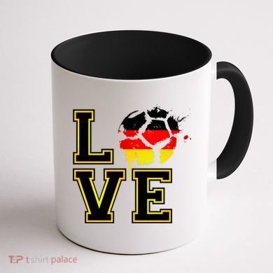 Germany Love Futbol Coffee Mug back