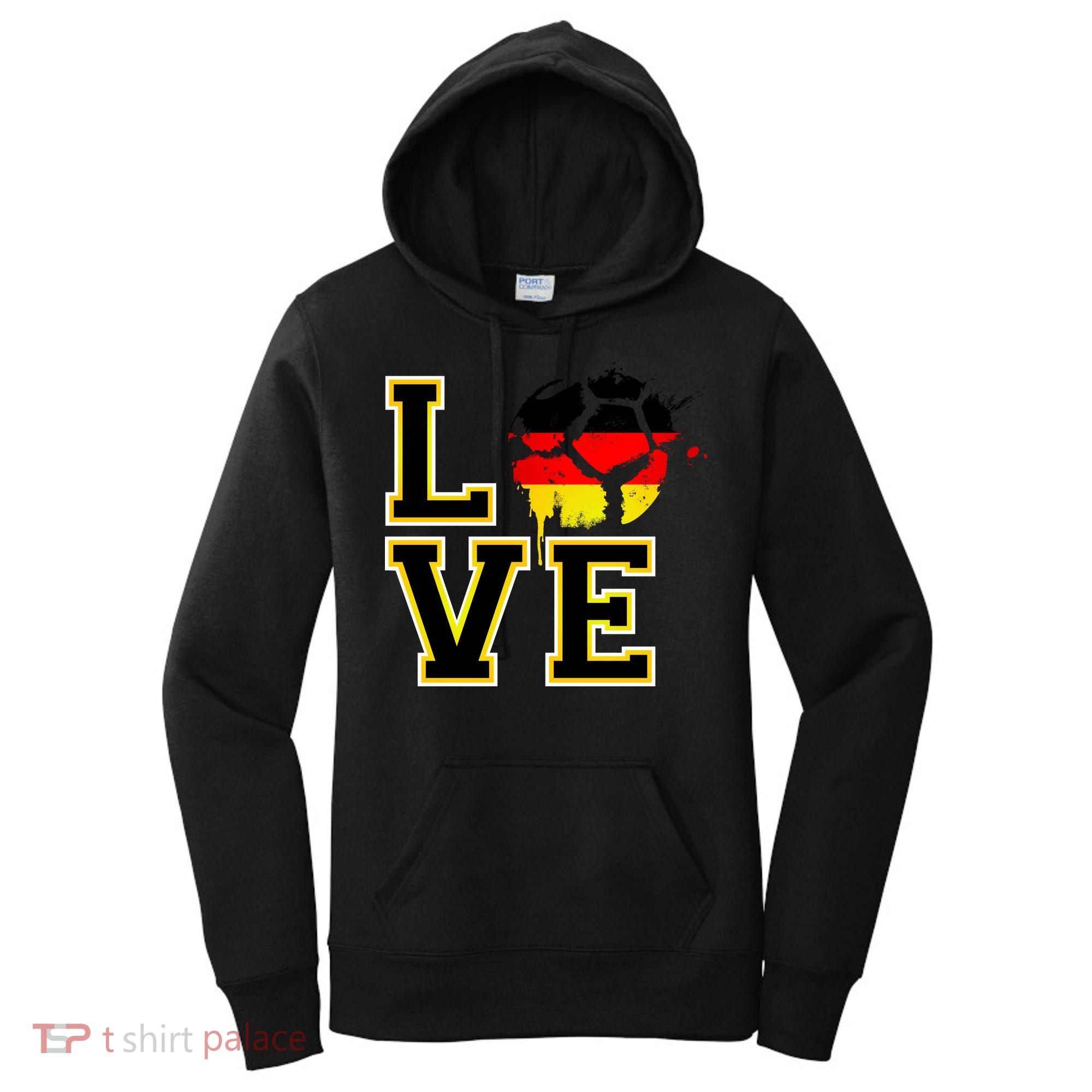 Germany Love Futbol Women's Hoodie
