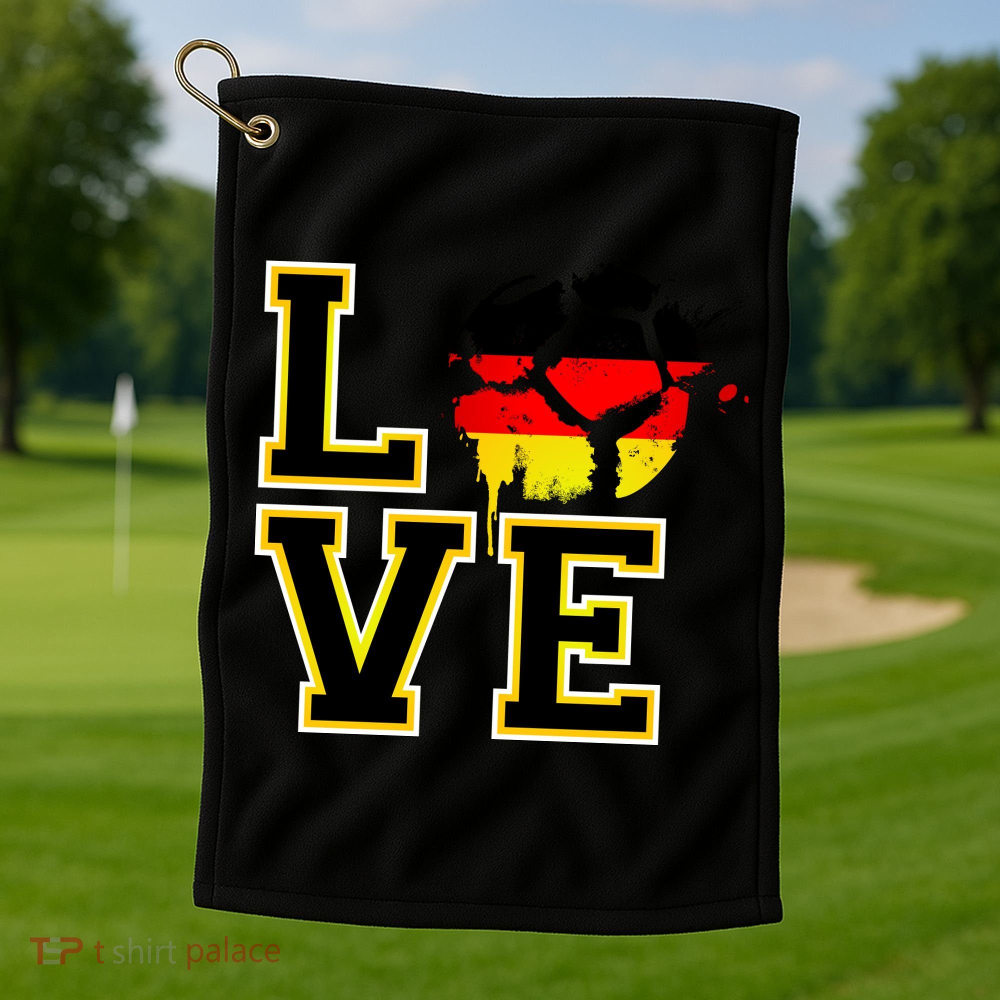 Germany Love Futbol Golf Towel