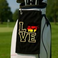 Germany Love Futbol Golf Towel thumb 2