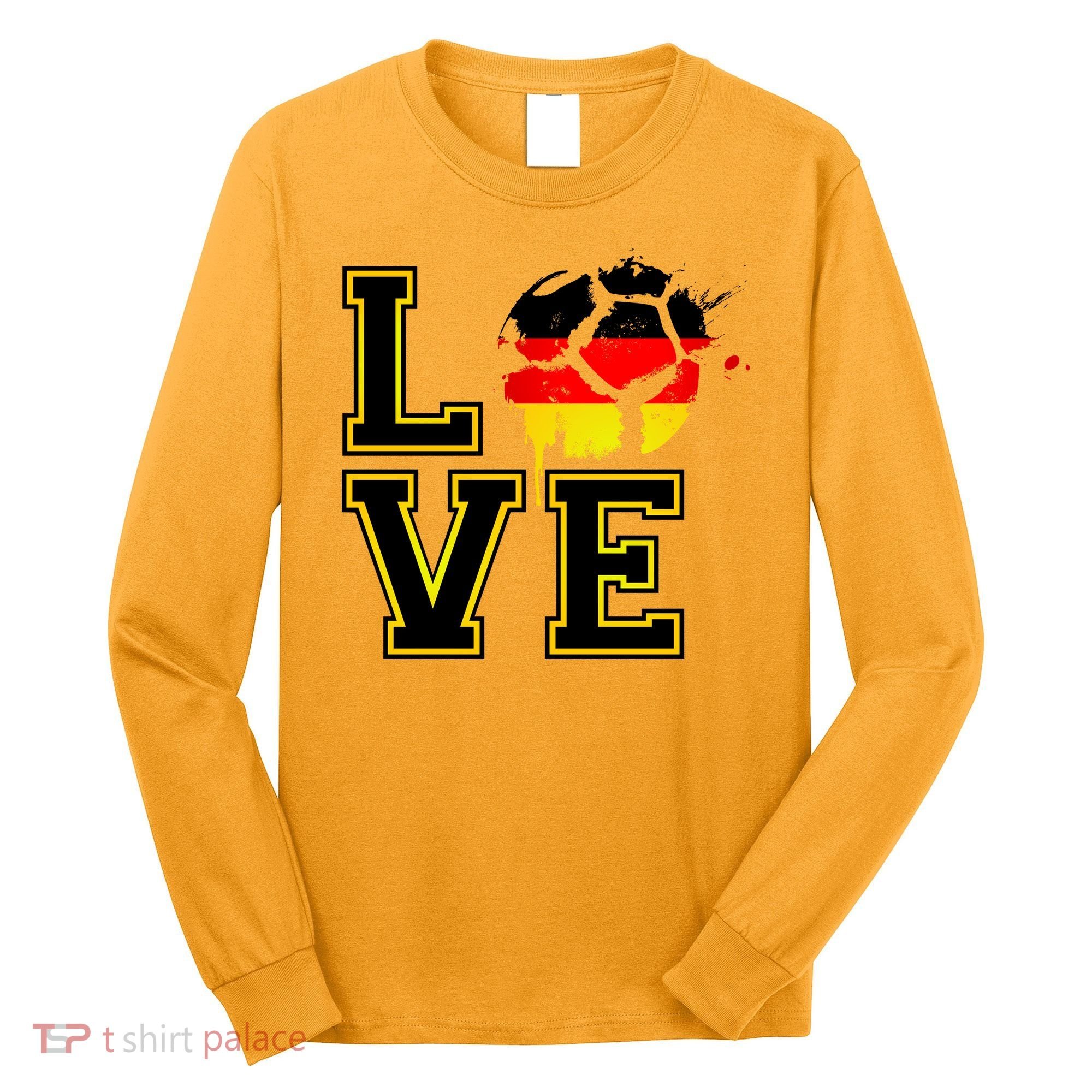 Germany Love Futbol Long Sleeve Shirt