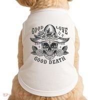 Good Love Good Death Skull Dia De Los Muertos Doggie Tank thumb 0