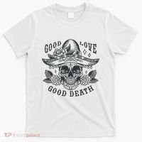 Good Love Good Death Skull Dia De Los Muertos T-Shirt thumb 0