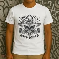 Good Love Good Death Skull Dia De Los Muertos T-Shirt thumb 3