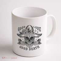 Good Love Good Death Skull Dia De Los Muertos Coffee Mug thumb 1