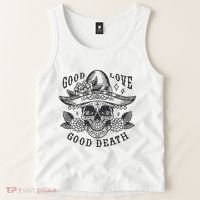 Good Love Good Death Skull Dia De Los Muertos Tank Top thumb 2