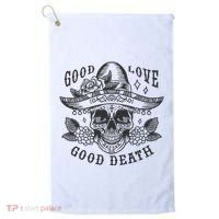 Good Love Good Death Skull Dia De Los Muertos Golf Towel thumb 0