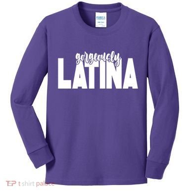 Gorgeously Latina Kids Long Sleeve Shirt