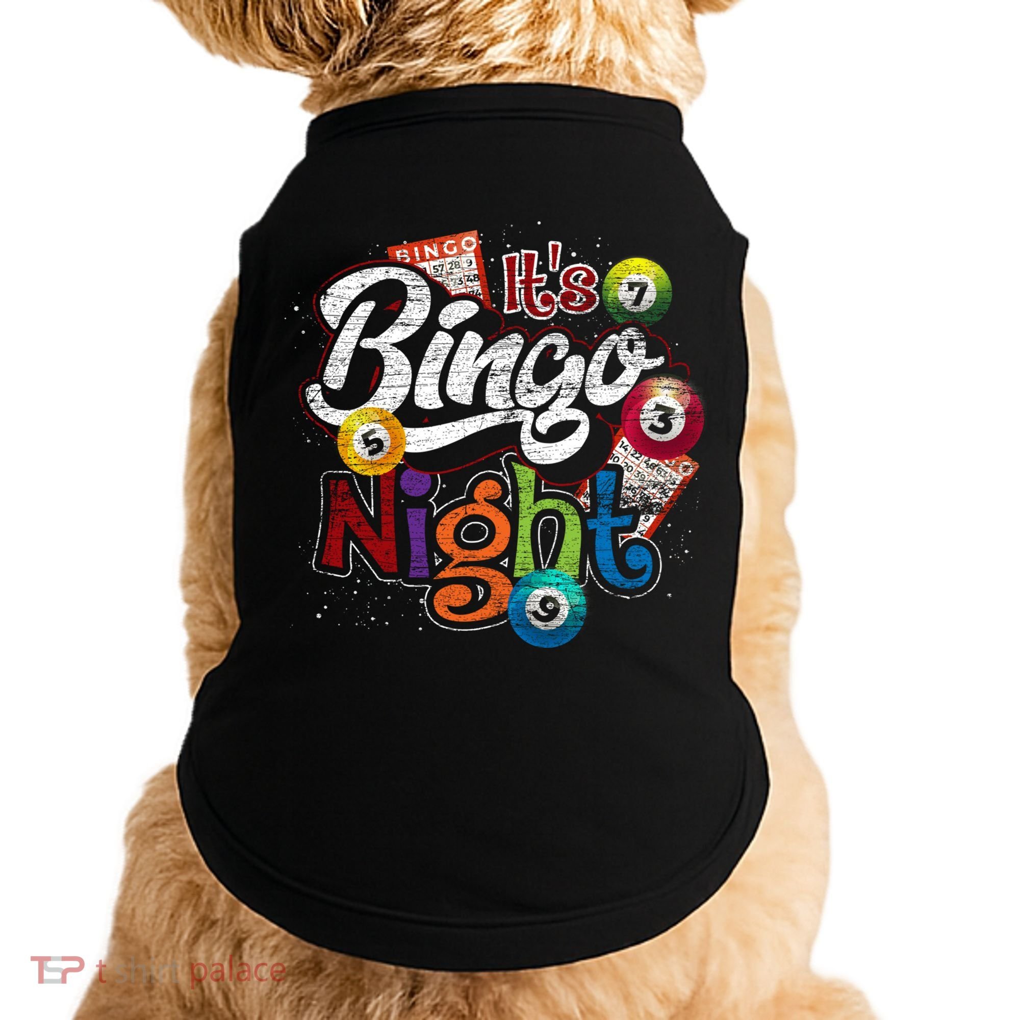 Gambling Lover Gift Its Bingo Night Funny Lottery Bingo Doggie Tank