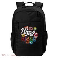 Gambling Lover Gift Its Bingo Night Funny Lottery Bingo Backpack thumb 0