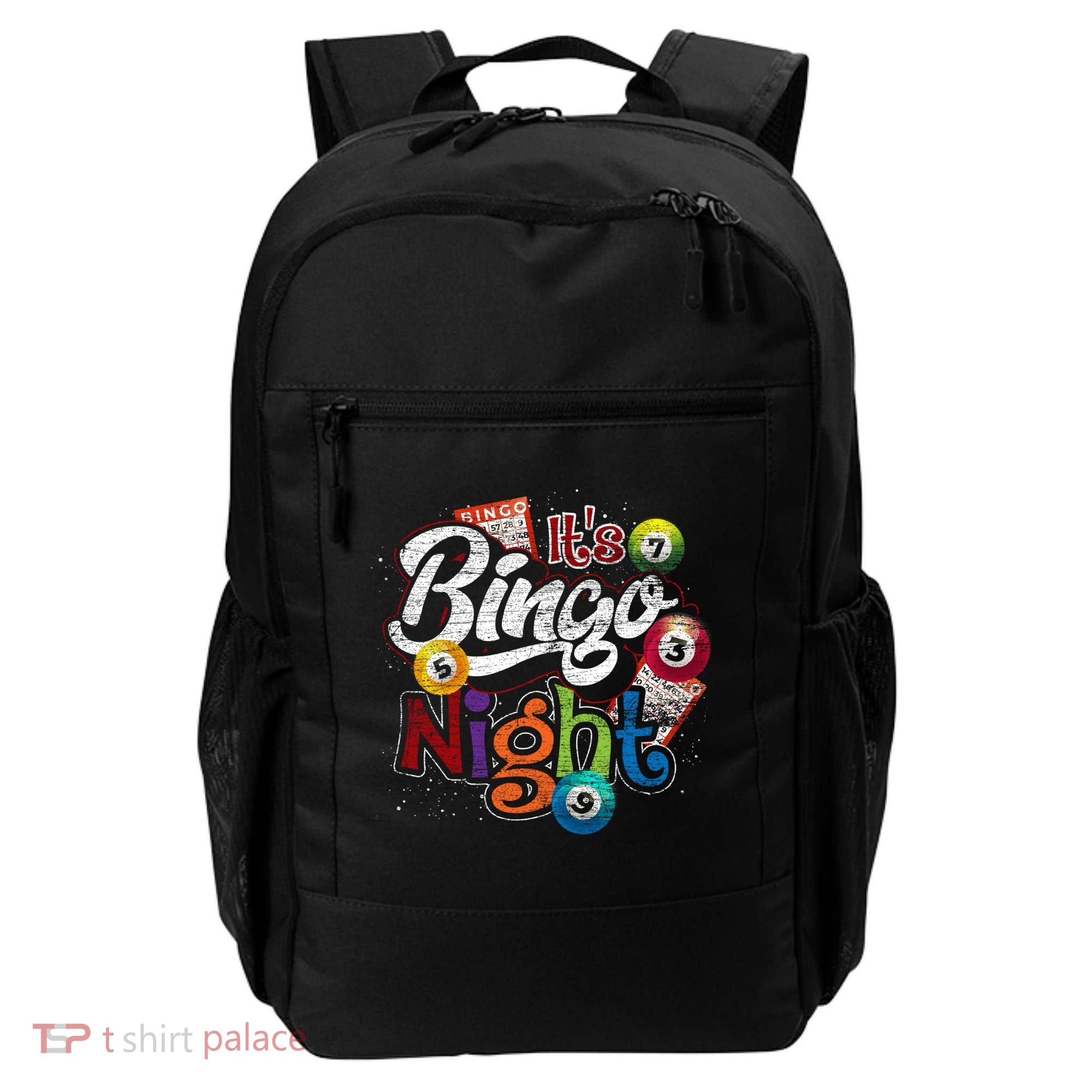 Gambling Lover Gift Its Bingo Night Funny Lottery Bingo Backpack
