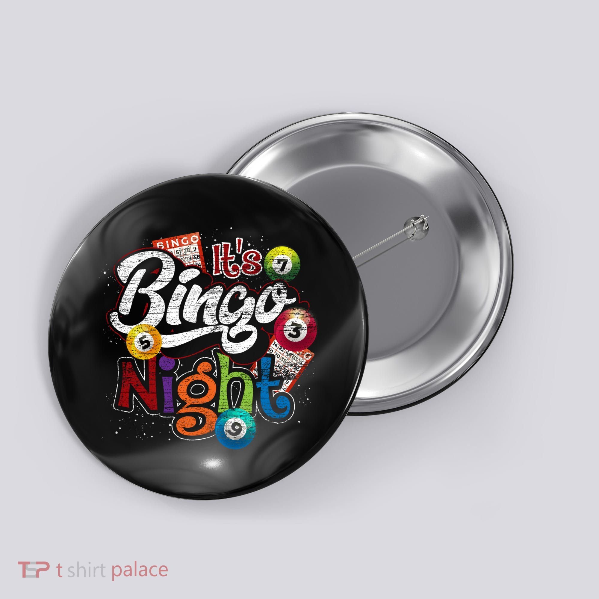 Gambling Lover Gift Its Bingo Night Funny Lottery Bingo Button