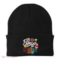 Gambling Lover Gift Its Bingo Night Funny Lottery Bingo Beanie thumb 0
