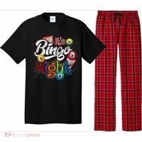 Gambling Lover Gift Its Bingo Night Funny Lottery Bingo Pajama Set thumb 0