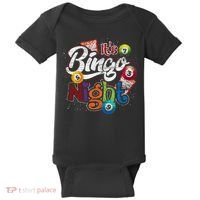 Gambling Lover Gift Its Bingo Night Funny Lottery Bingo Baby Bodysuit thumb 0