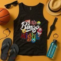 Gambling Lover Gift Its Bingo Night Funny Lottery Bingo Tank Top thumb 4
