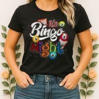Gambling Lover Gift Its Bingo Night Funny Lottery Bingo Women's T-Shirt thumb 2