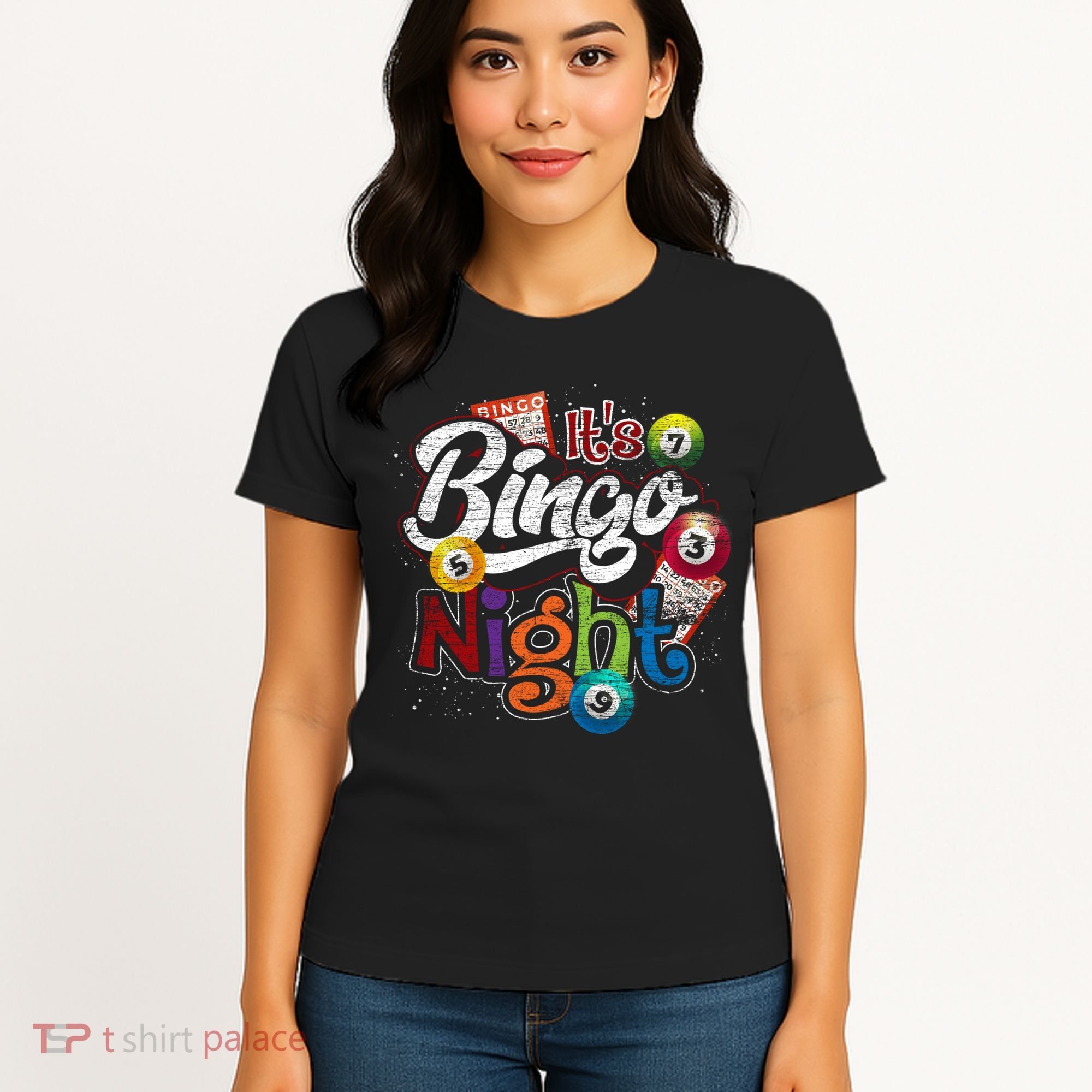 Gambling Lover Gift Its Bingo Night Funny Lottery Bingo Women's T-Shirt