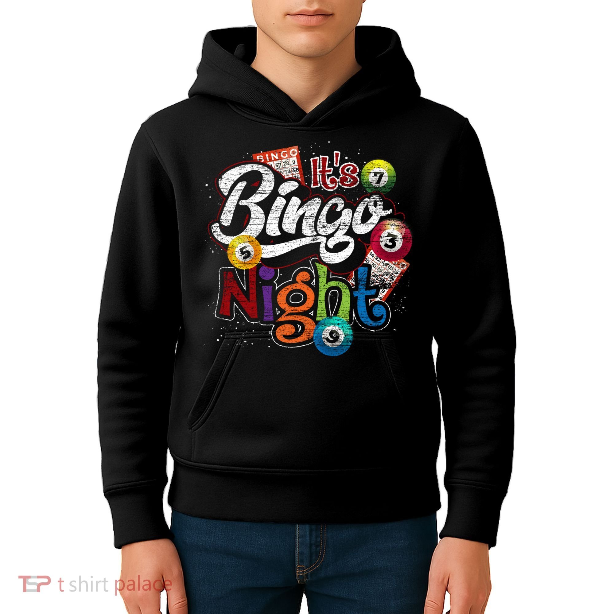 Gambling Lover Gift Its Bingo Night Funny Lottery Bingo Kids Hoodie