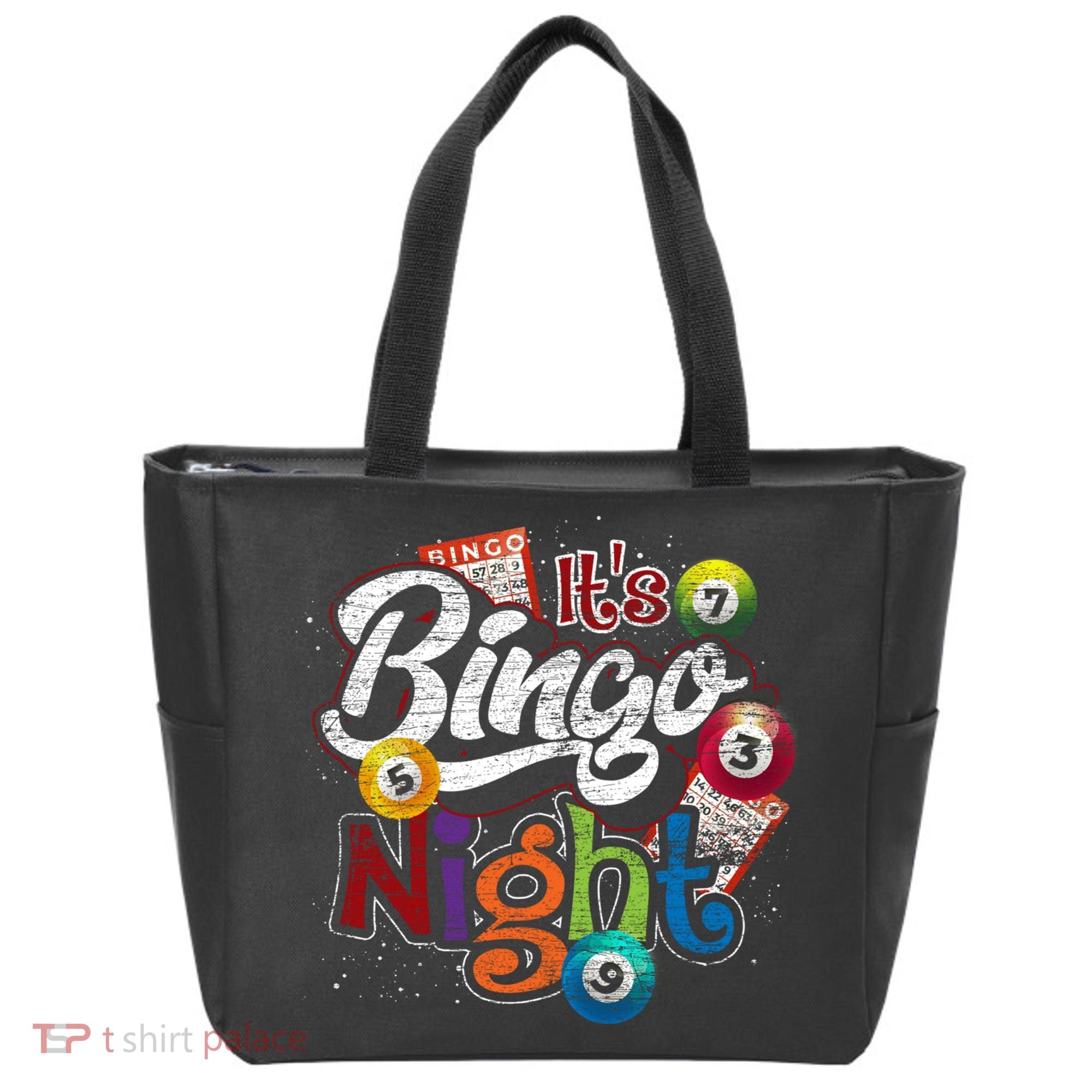 Gambling Lover Gift Its Bingo Night Funny Lottery Bingo Tote Bag