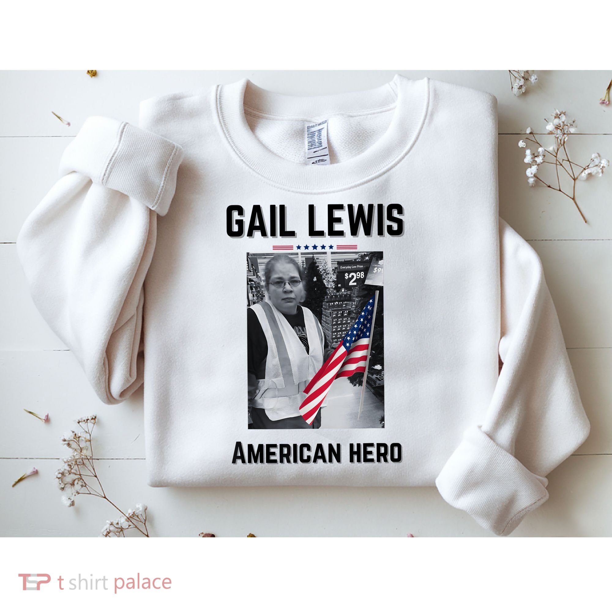 Gail Lewis Gail Lewis We Salute You The End American Hero Sweatshirt