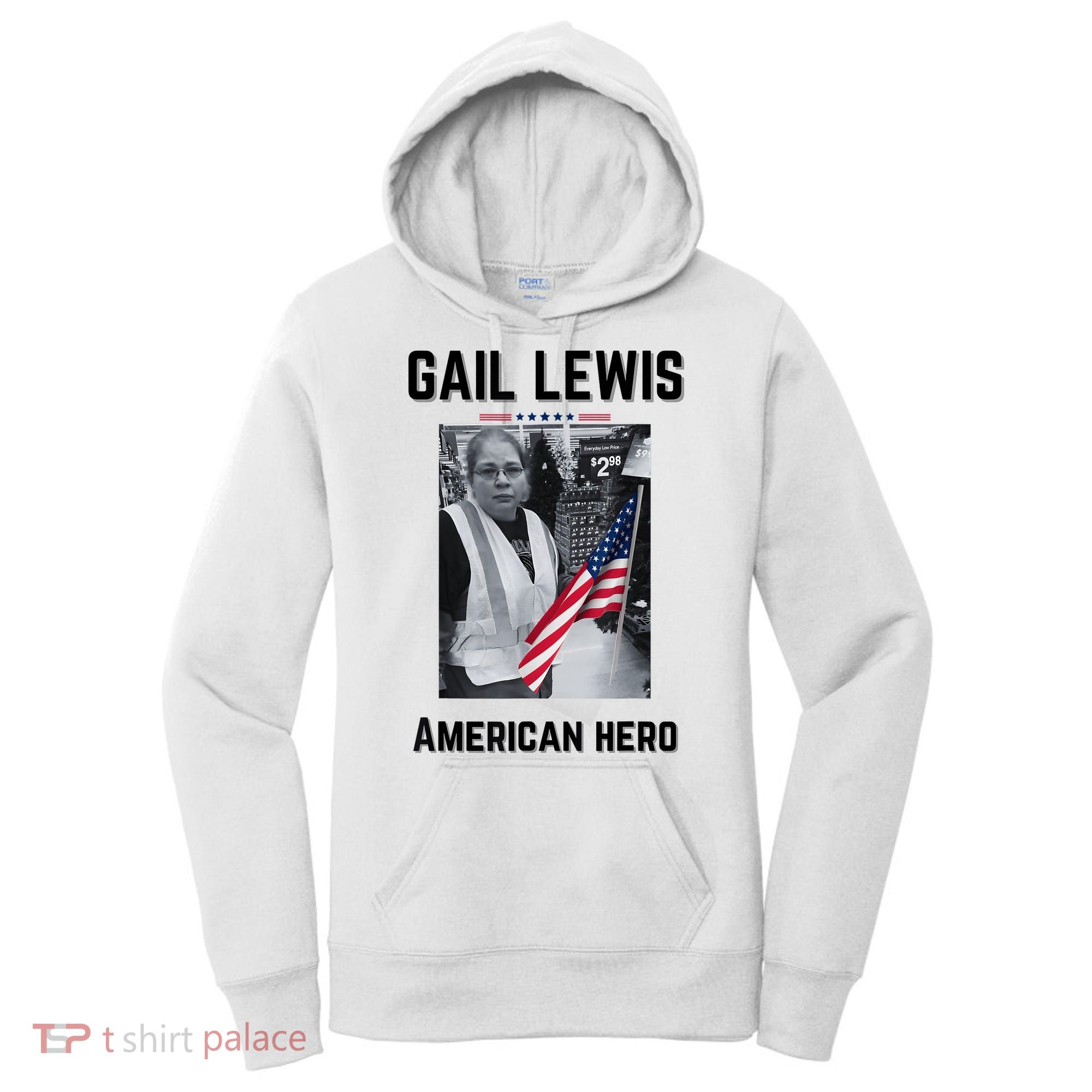 Gail Lewis Gail Lewis We Salute You The End American Hero Women's Hoodie